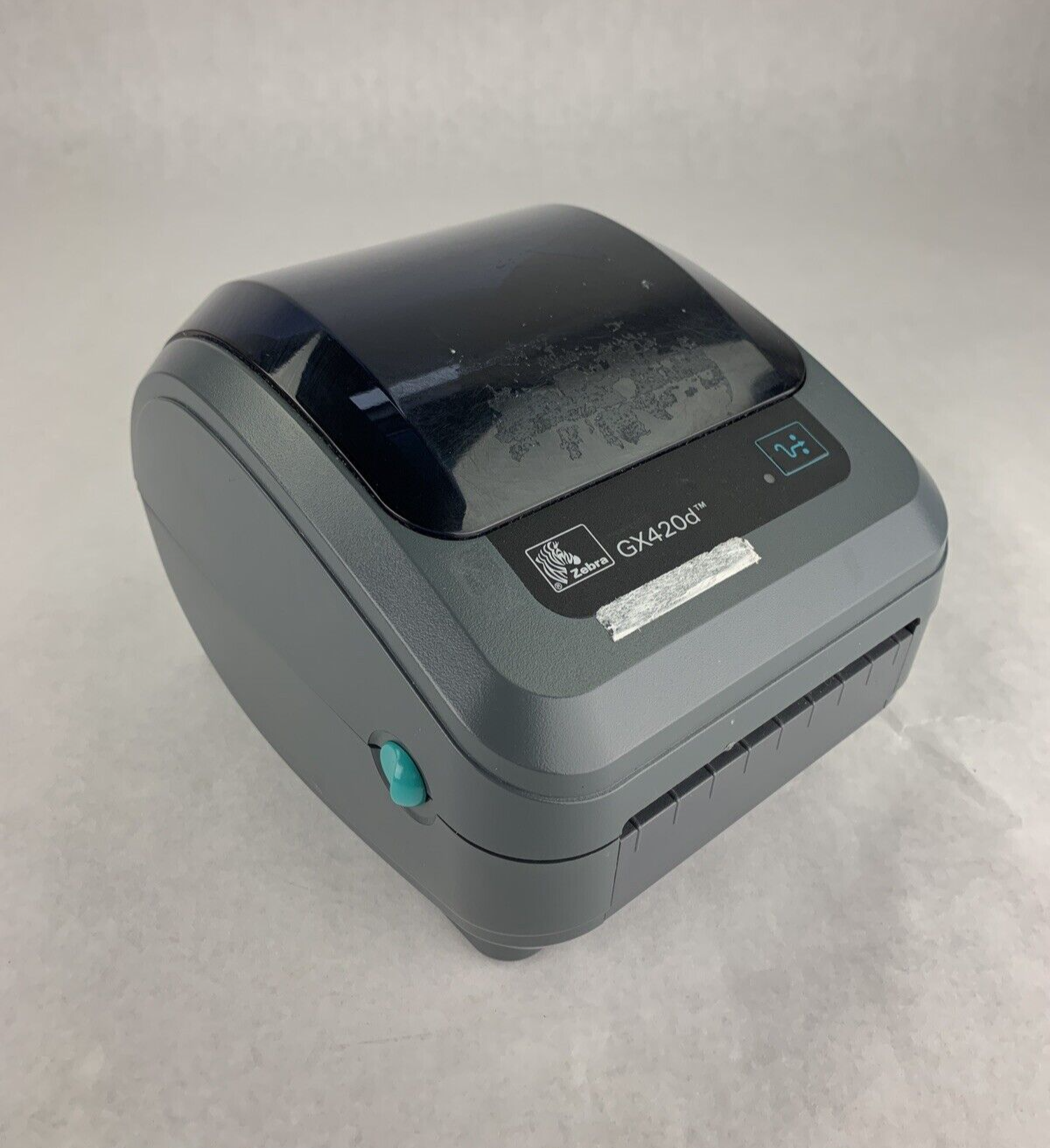 Zebra GX420t Thermal Label Printer Bad Roller For Parts and Repair No AC Adapter