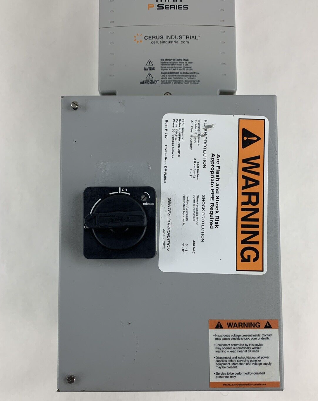 Cerus CI-007-P4 Industrial Titan P Series 2HP  3 Phase AC Drive Untested