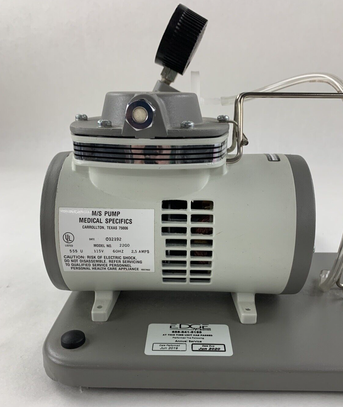 Medical Specifics 2200 M/S Pump Personal Suction Pump Powers and Pumps