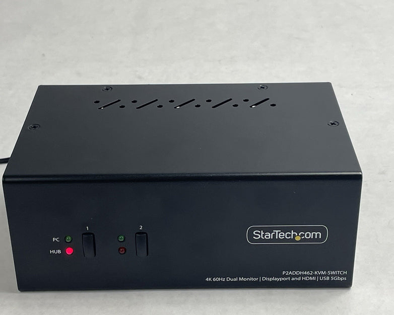 StarTech.com P2DD46A2-KVM-SWITCH 2-Port Dual-Monitor Power Tested