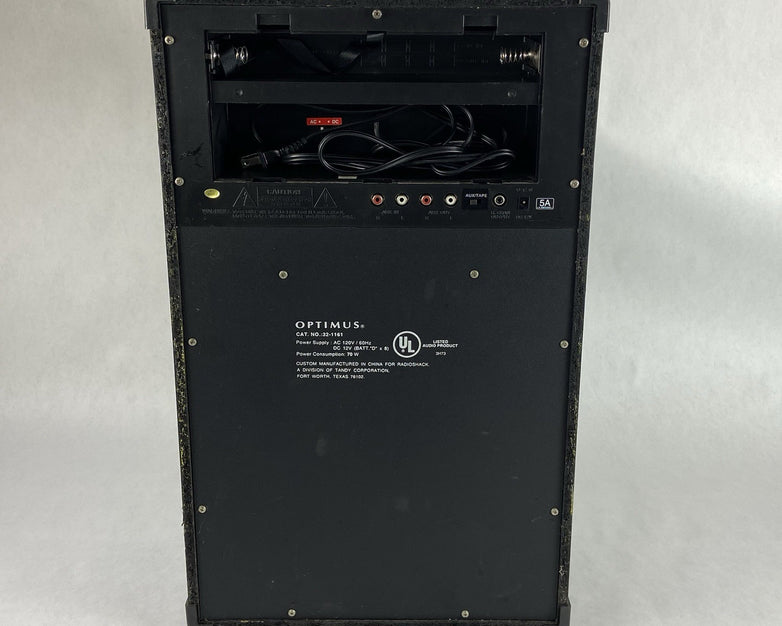 Optimus Stereo Dual-Cassette Karaoke Center - Parts or Repair