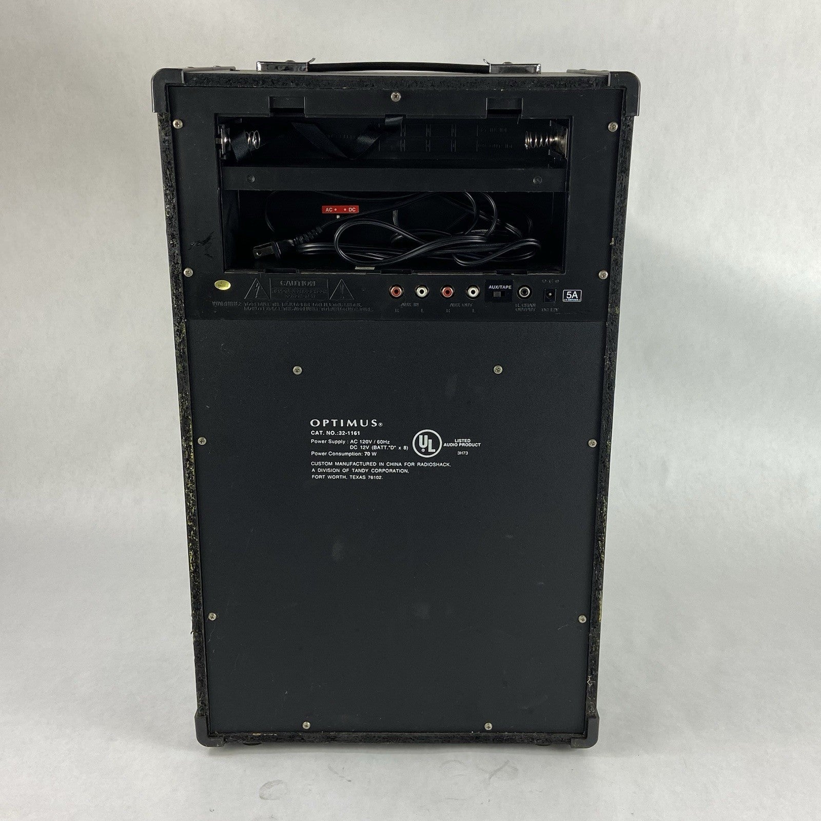 Optimus Stereo Dual-Cassette Karaoke Center - Parts or Repair2