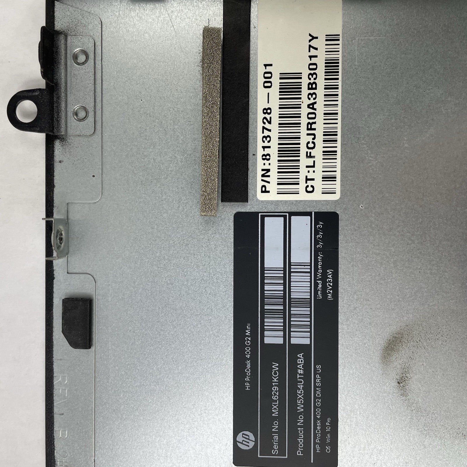 HP ProDesk 400 G2 Micro i3-6100T 3.20 GHz 8 GB RAM No SSD/OS/AC14