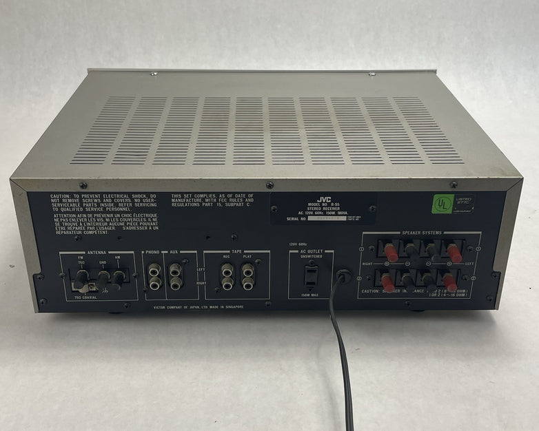 JVC R-S5 Stereo Receiver for Parts Only Static Issues