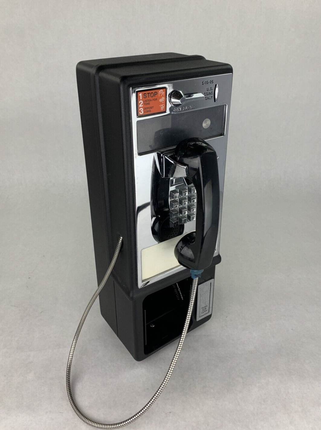 Vintage Protel Tone Pay Phone With Locks No Keys Unlocked