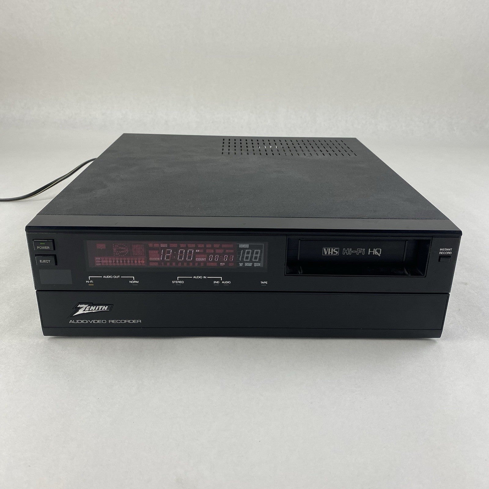 Zenith VR-3300 Stereo Video Recorder No Remote Tested