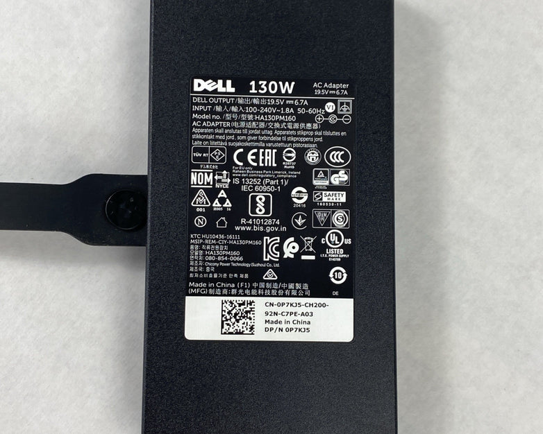 Dell HA130PM160 7.4mm Barrel 130W 19.5V 6.7A Charger AC Adapter (Lot of 10)