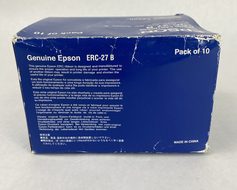 Epson ERC-27B Ribbon Cartridge Open Box Sealed Lot of 10