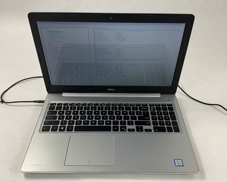 Dell Inspiron P75F Laptop 15.6" i7-8550U 1.8 GHz 12 GB Ram No OS No HDD No AC