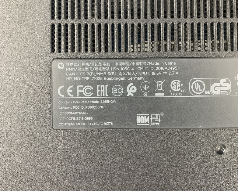 HP Probook 640 G3 14" i5-7200U 2.5 GHz 8 GB Ram No OS No HDD No AC