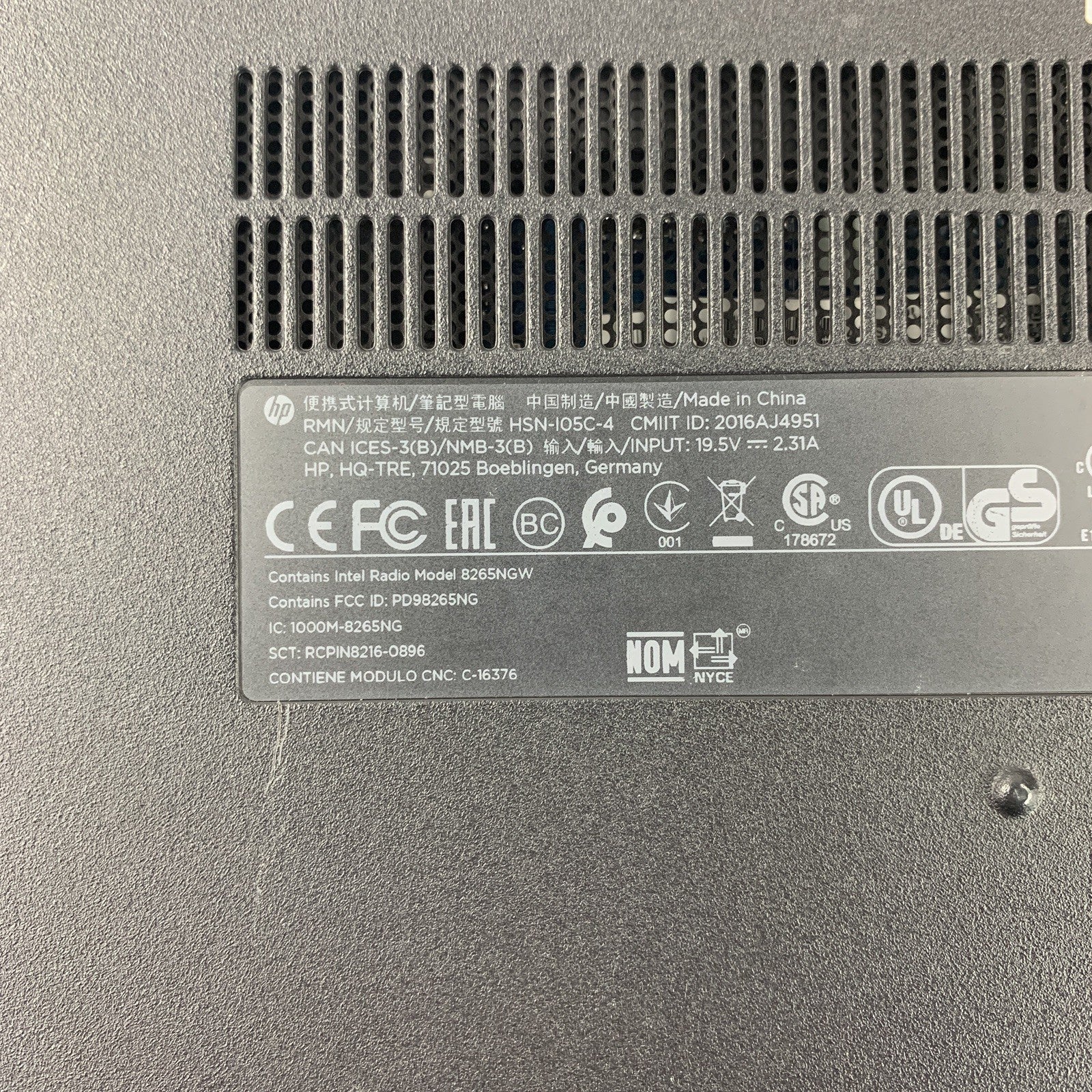 HP Probook 640 G3 14" i5-7200U 2.5 GHz 8 GB Ram No OS No HDD No AC