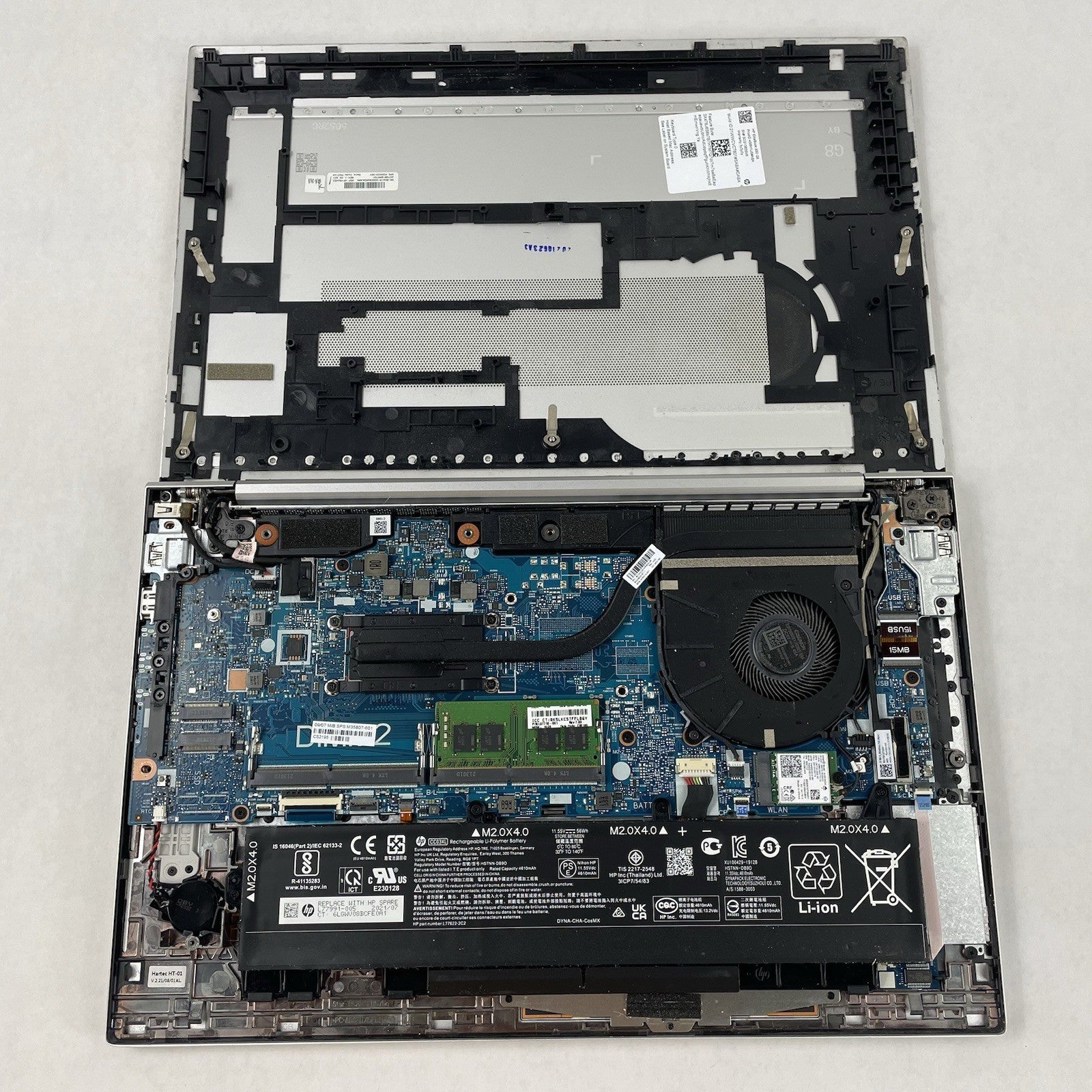 HP EliteBook 850 G8 15.6" i5-1145G7 2.60 GHz 16 GB RAM No SSD/OS/AC- Missing Key16