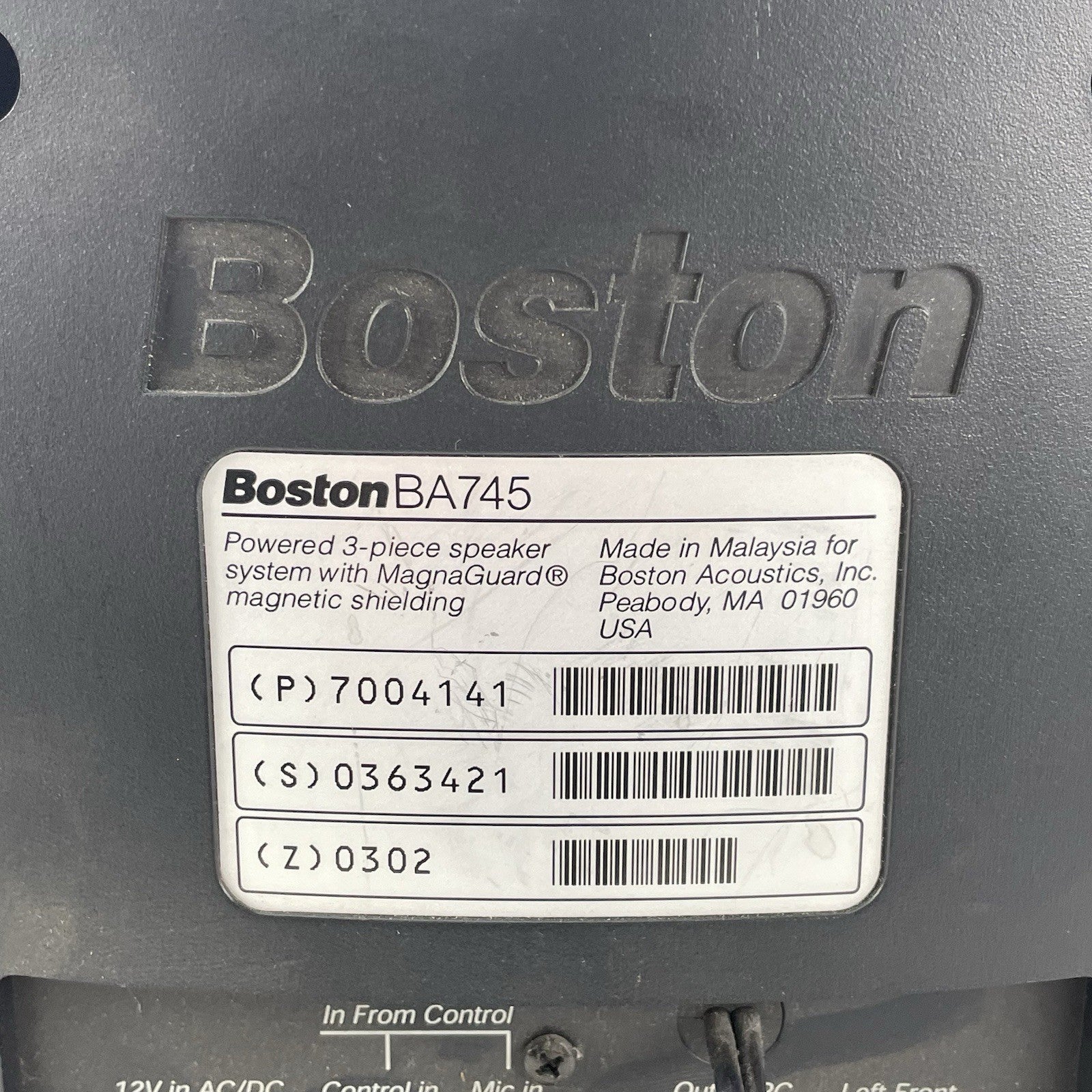 Boston Acoustics BA745 Computer Speaker System Sub & 2 Satellites Tested7