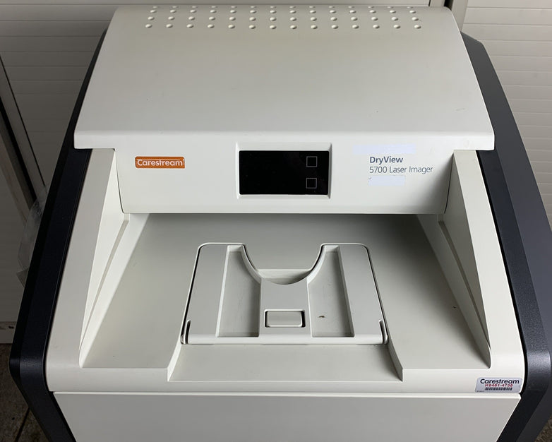 Carestream DryView 5700 Laser Imager w/ Standing Rolling Rack Tested and Prints