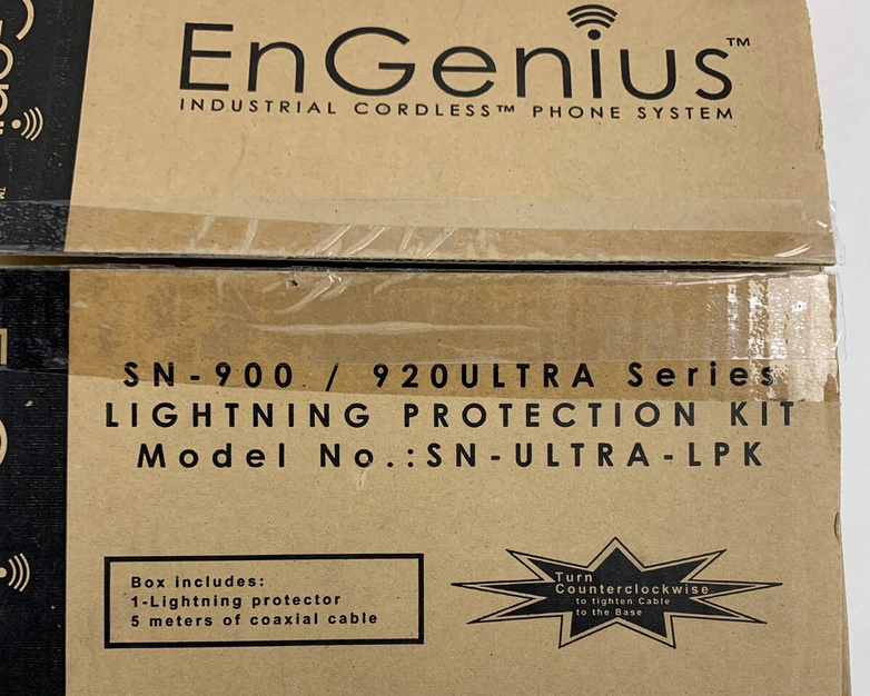 Engenius SN-900 SN-Ultra-LPK Lightning Protection Kit Box Opened
