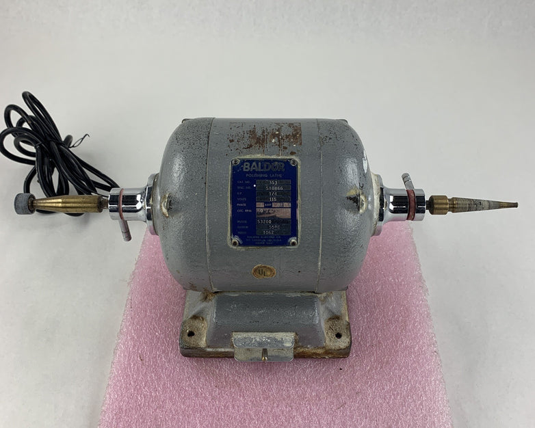 Baldor 353 S10866 Dental Polishing Lathe 2 Speed 1/4 HP 3450/1725 rpm Powers