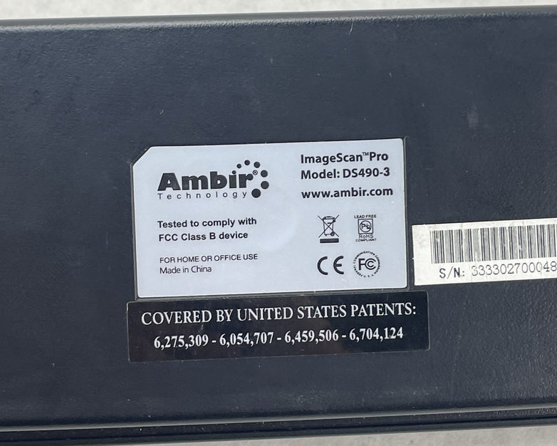 AMBIR DS490-3 ImageScan Pro Portable Mini-USB Sheetfed Scanner 490i