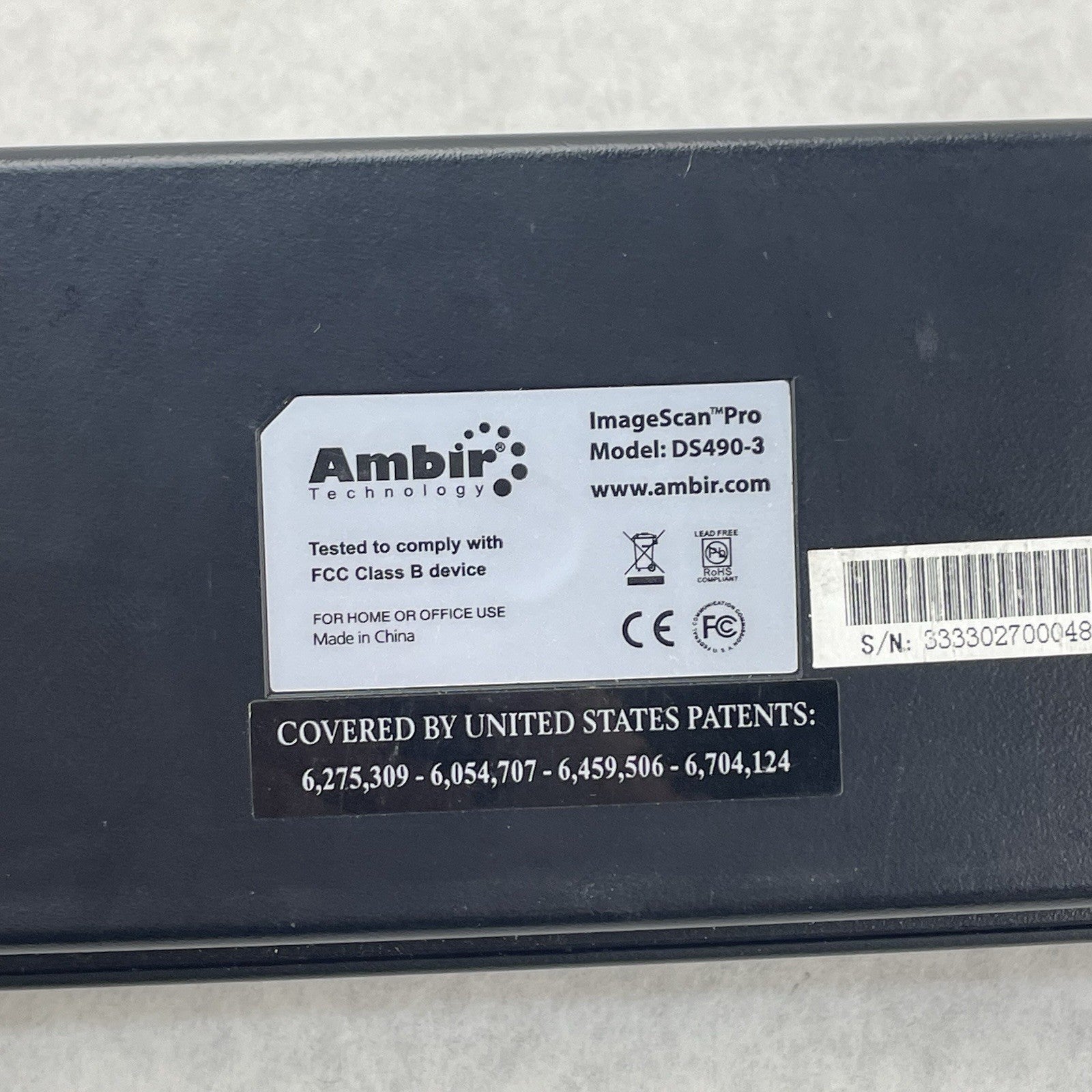 AMBIR DS490-3 ImageScan Pro Portable Mini-USB Sheetfed Scanner 490i9