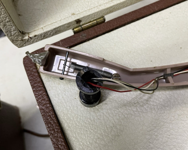 Symphonic Model 1707 Portable Stereo Record Player Broken Tonearm Tested