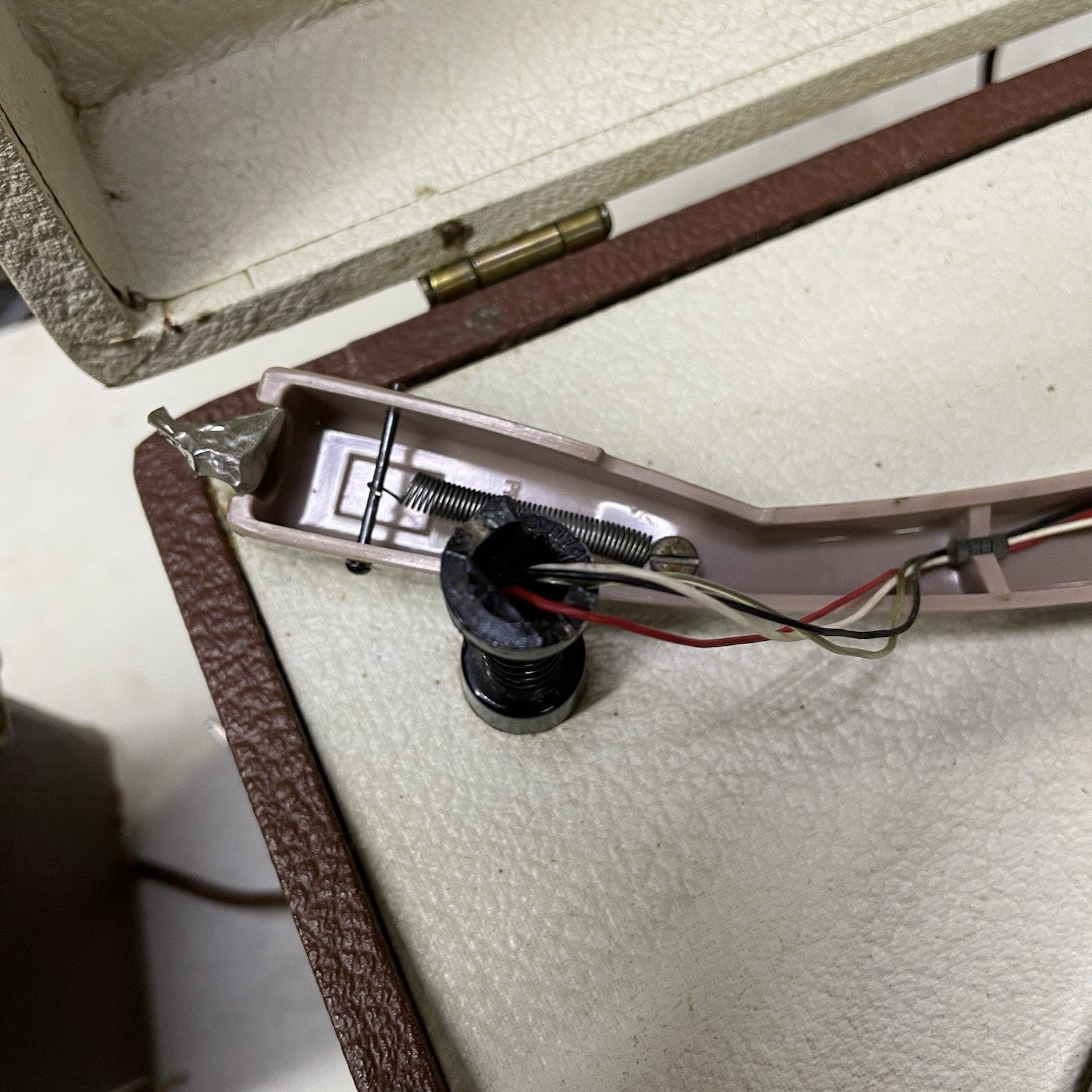 Symphonic Model 1707 Portable Stereo Record Player Broken Tonearm Tested