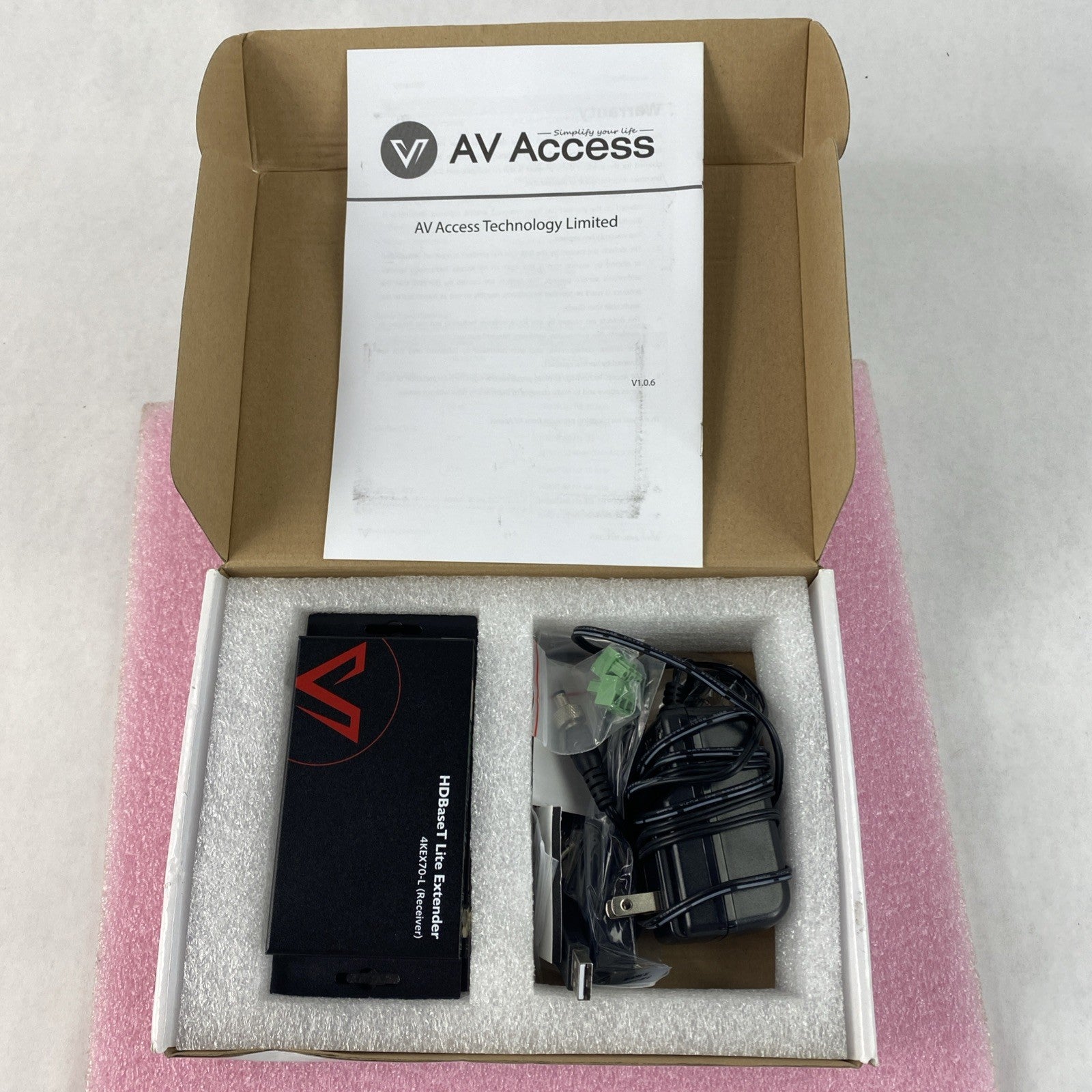 AV Access 4KEX70-L 70m HDBaseT Lite Extender Tested4