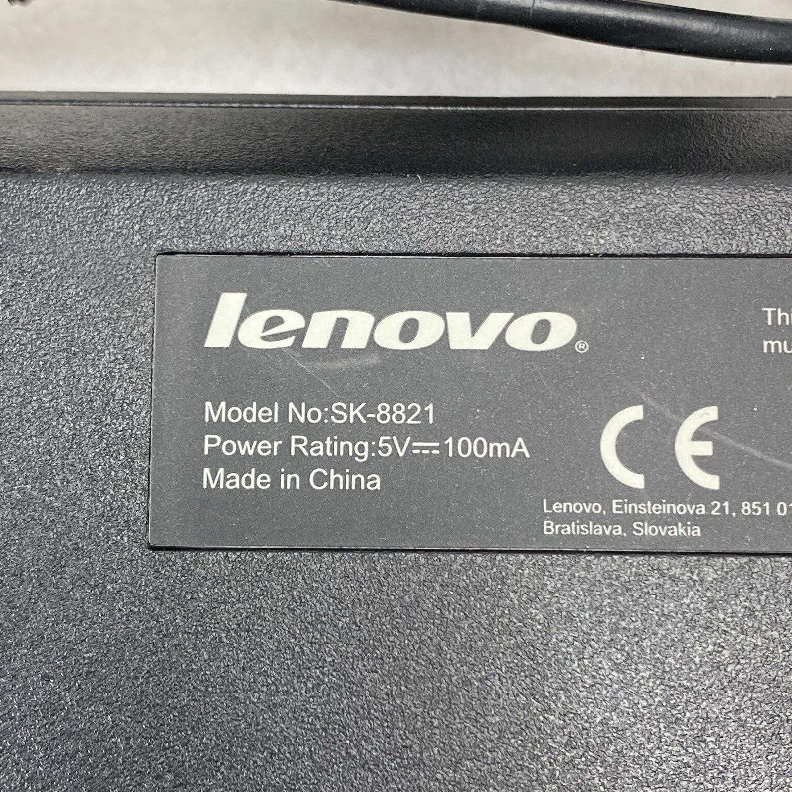 Lenovo SK-8821 5V 100mA  USB Keyboard Tested (Lot of 5)9