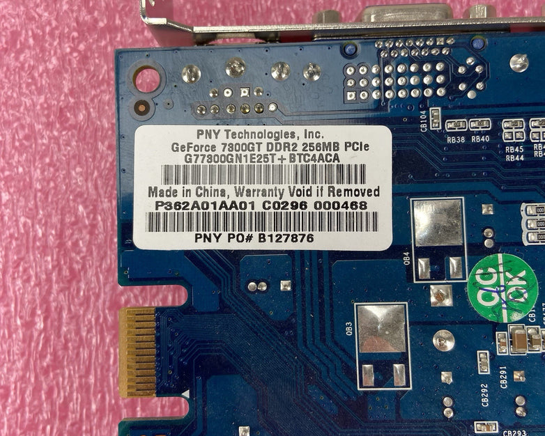 PNY GeForce 7800GT DDR2 256MB PCI Graphics Card