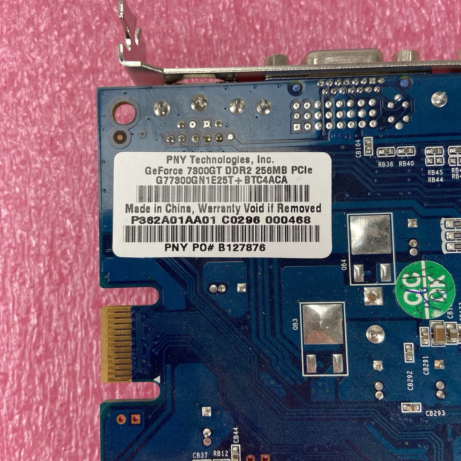 PNY GeForce 7800GT DDR2 256MB PCI Graphics Card7