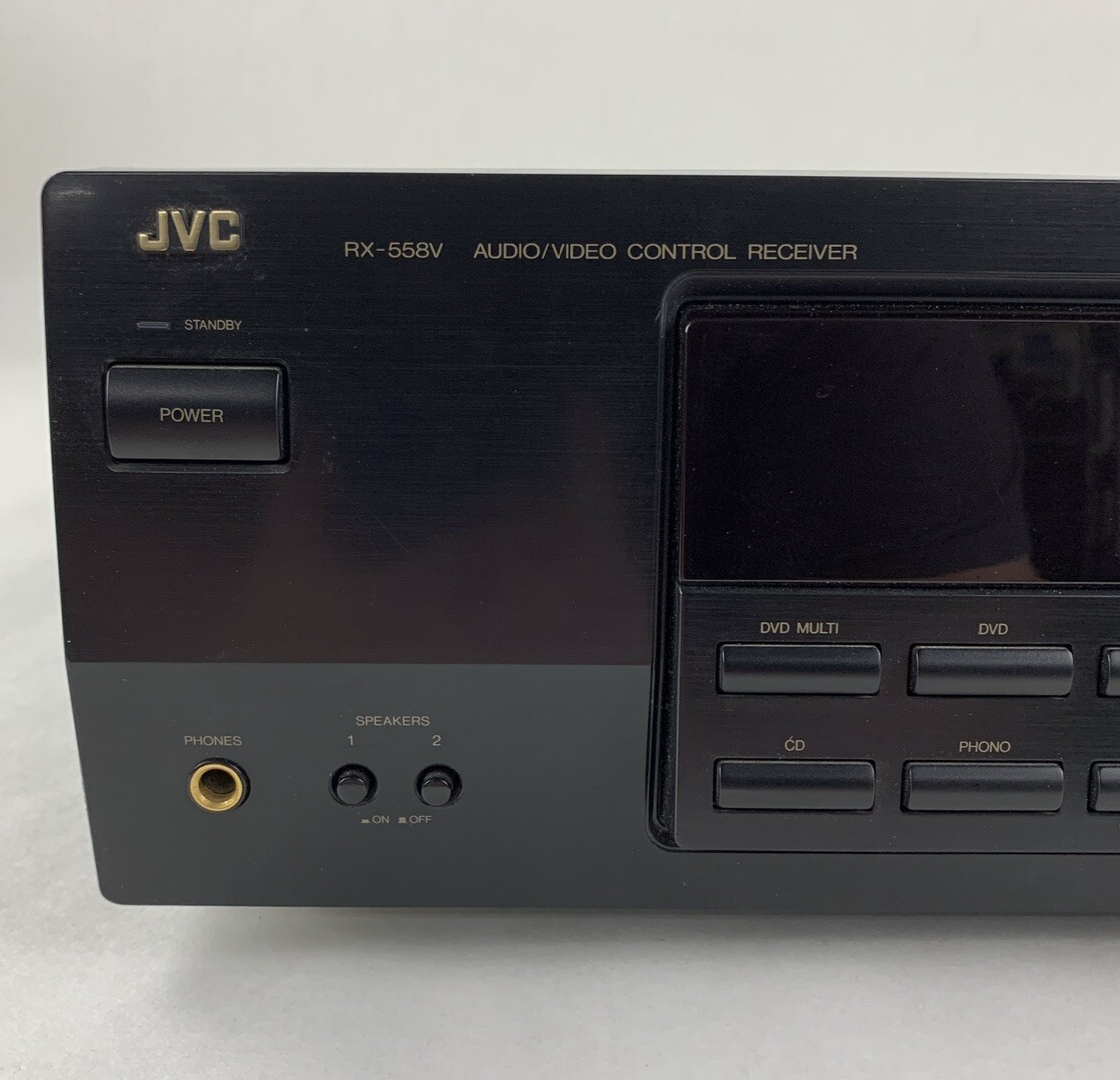 JVC  RX-558V Audio Receiver Black Tested Vintage No Remote