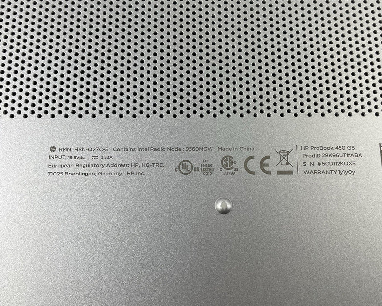 HP ProBook 450 G8 15.6" i5-1135G7 2.40 GHz 8 GB RAM No SSD/OS/AC