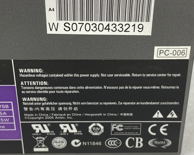 Antec Neo HE430 430W High Efficiency Semi Modular Power Supply - Tested