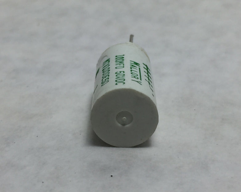 Mallory MTV100DE50 100MFD 50VDC   NOS