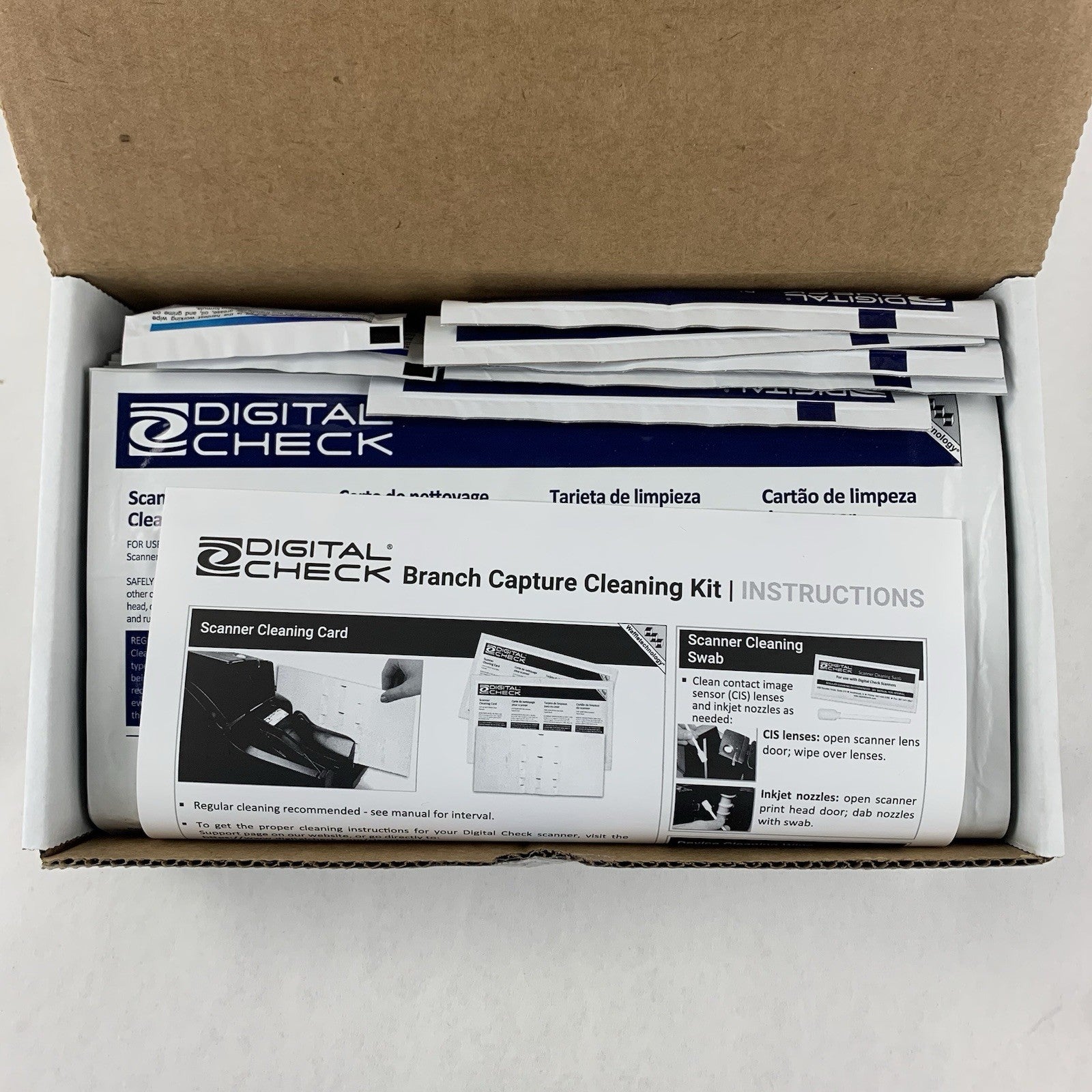 Digital Check Cleaning Kit IS0035 25x Waffletechnology Cards 5x Swabs 2x Wipes5