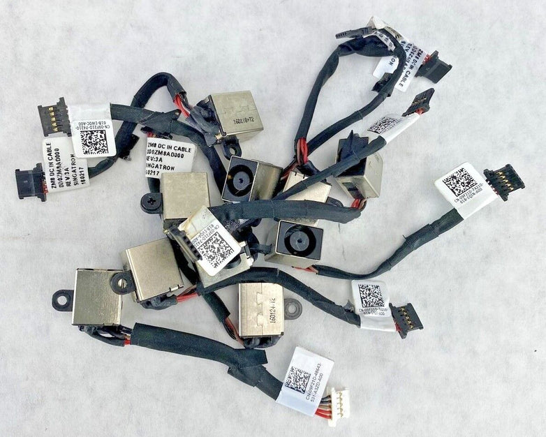 Lot of 10 Dell 09F21D DC Power Input Jack OEM with Cable for Chromebook 11 3120