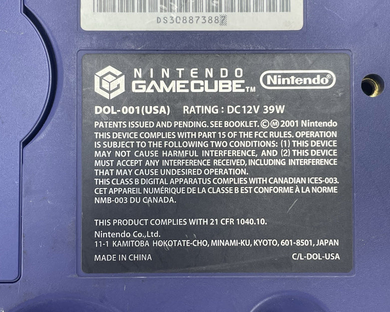 Nintendo Gamecube DOL-001 Indigo Console Tested