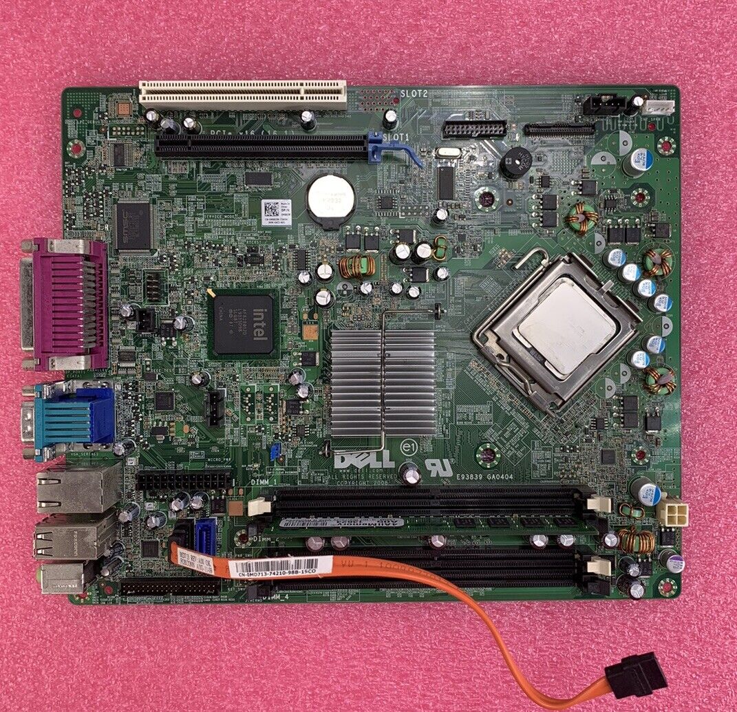 Dell Optiplex 760 M863N Motherboard Intel Core 2 Duo E7500 2.93GHz 2GB RAM