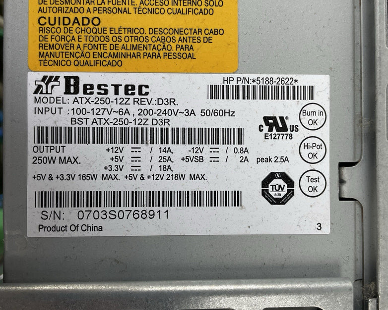 HP Pavilion A6045X MT Core 2 4400 2.00 GHz 2 GB RAM No HDD/OS