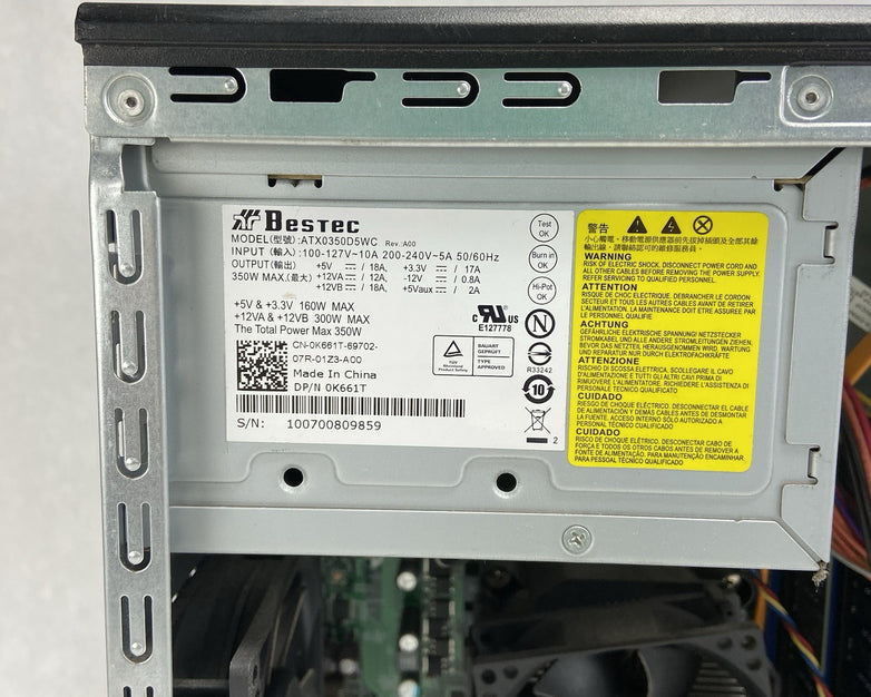 Dell Vostro 430 MT Intel Core i3-540 3.07GHz 4GB RAM No HDD No OS
