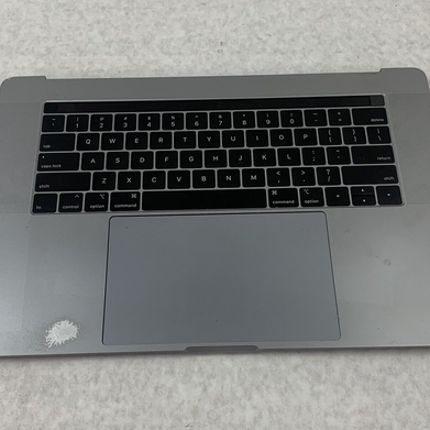 Apple Macbook Pro 15" A1990 Silver Top Palm Rest Trackpad Assembly