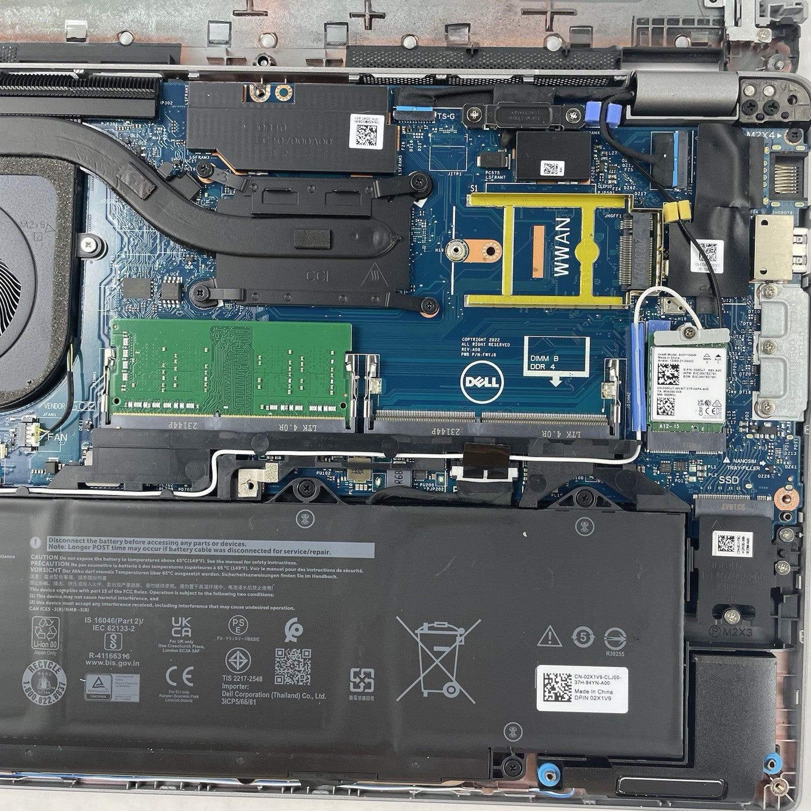 Dell Latitude 5440 14" i5-1345U 4.35 GHz 8 GB RAM No SSD/OS/AC16