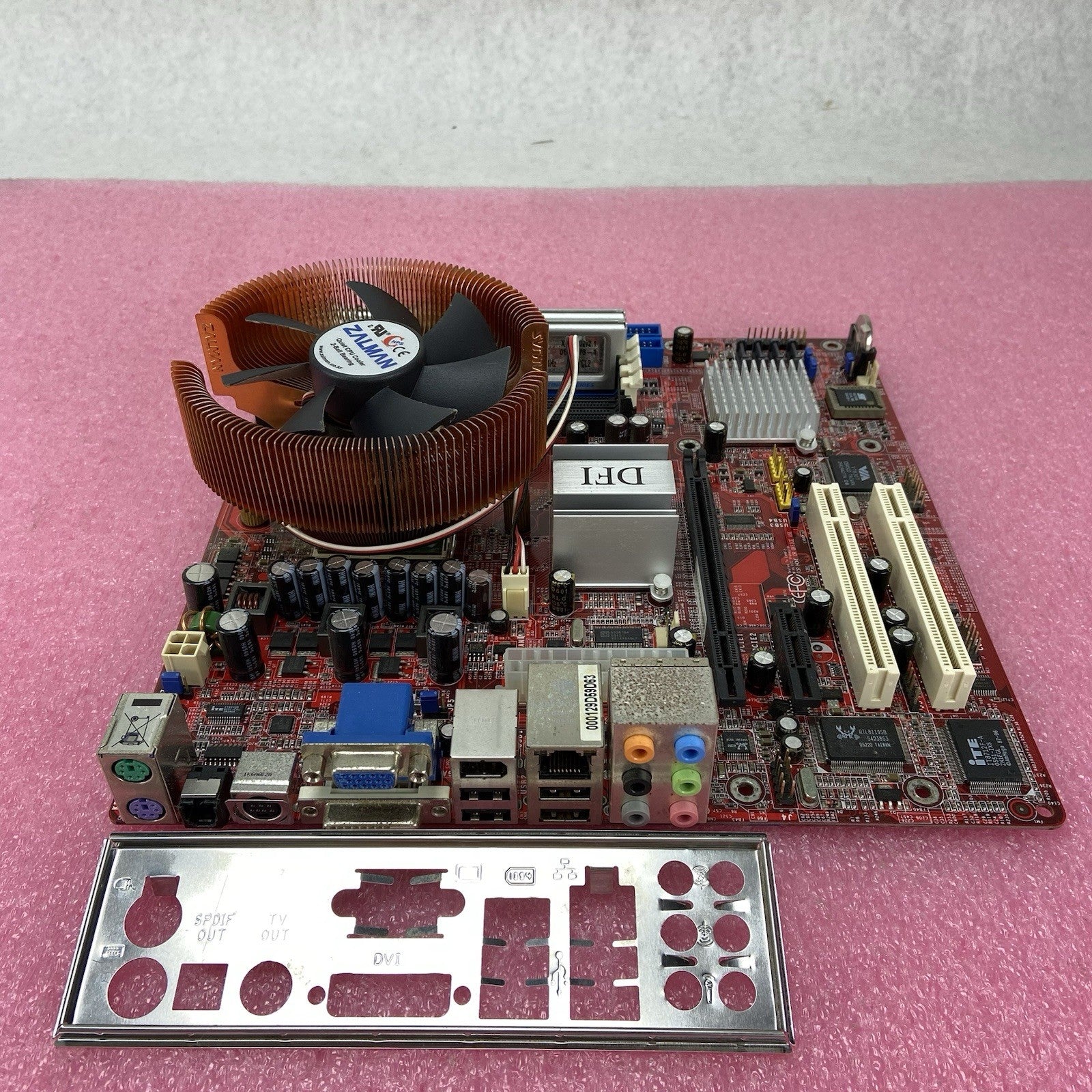 DFI RS482 Infinity Motherboard AMD Athlon 64 x2 Dual Core 2.2GHz 2GB RAM w/IO4