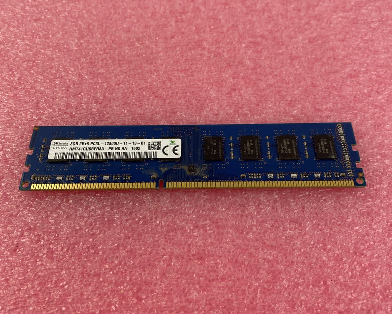 SK Hynix 8GB DDR3 PC3L-12800U Desktop Memory Ram HMT41GU6BFR8A-PB - Lot of 2