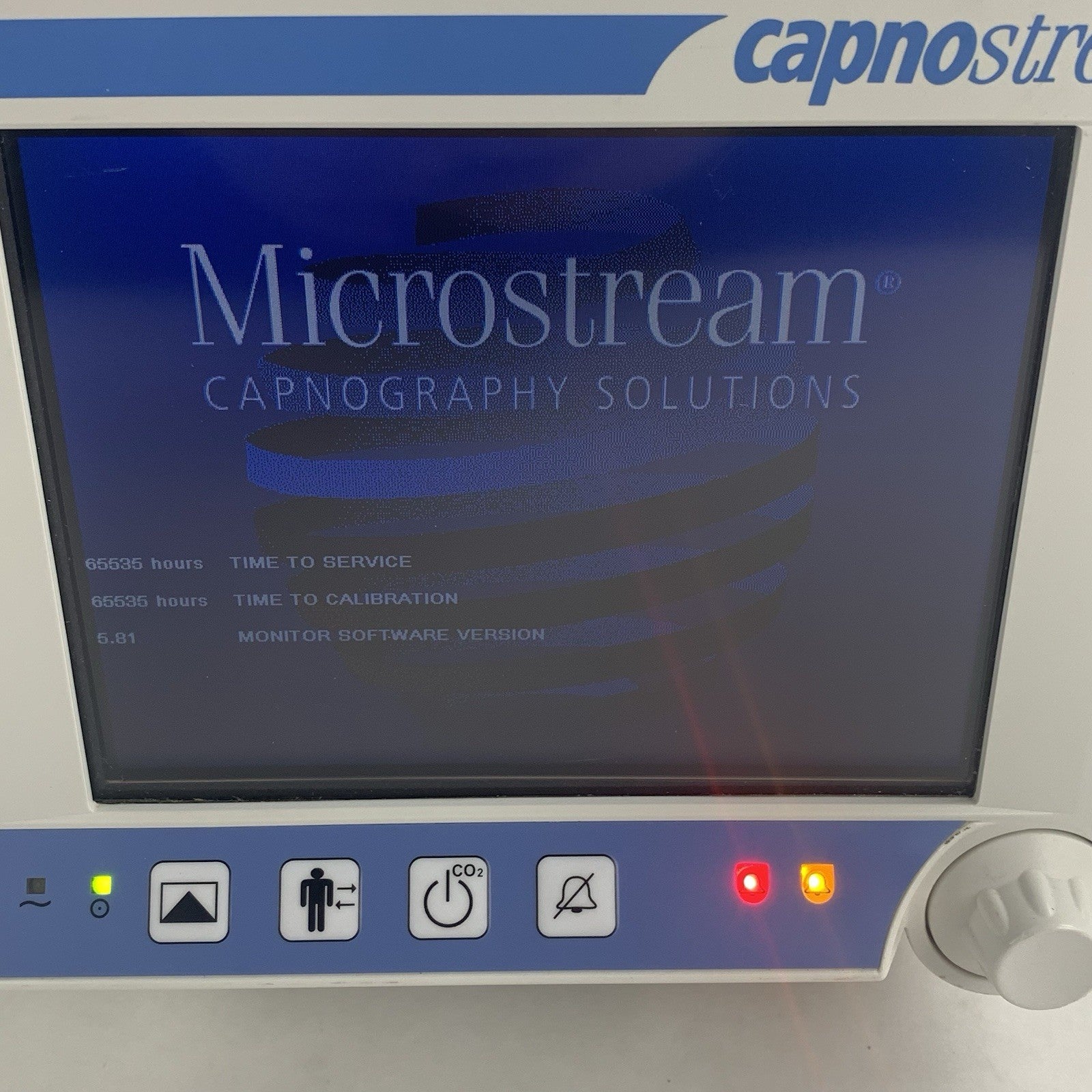 Oridion Microstream Capnostream 20 EtCO2 Co2 Monitor No Battery Powers On1