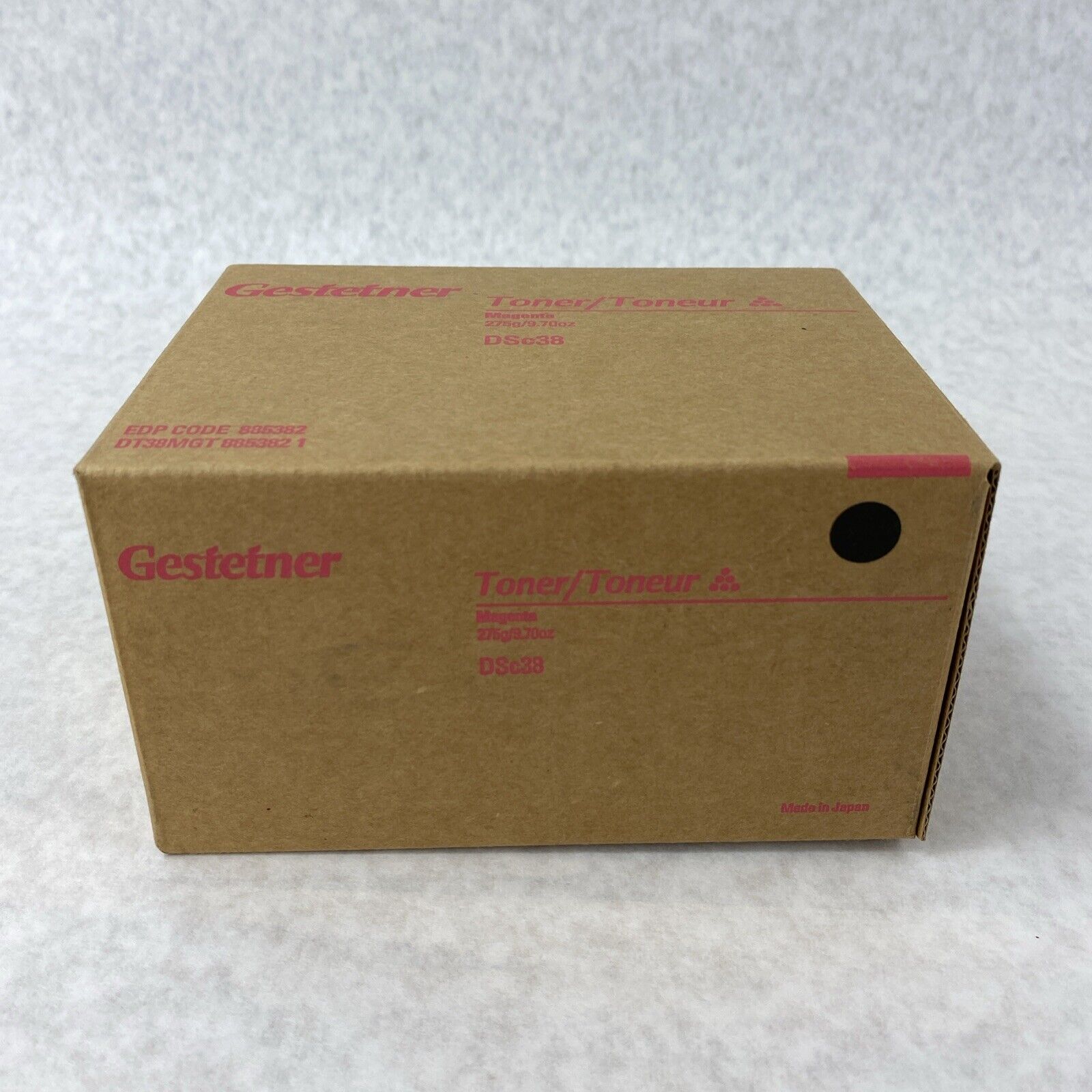 Genuine Gestetner DSc38 Magenta Toner Cassette 275g 9.70oz 885382