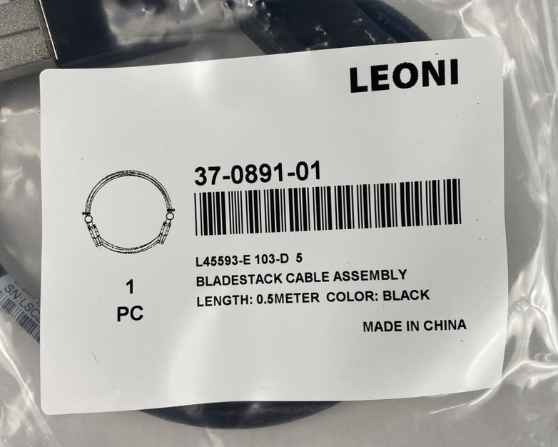 Leoni 37-0891-01 Bladestack Cable Assembly 0.5M Lot of 4
