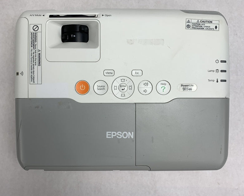 Epson H388A PowerLite 915W LCD Lamp Projector 81 Lamp Hours No Remote
