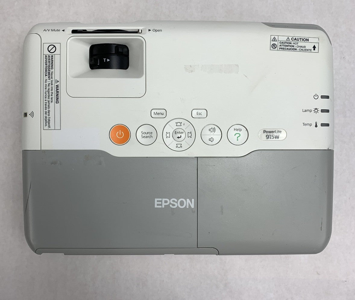 Epson H388A PowerLite 915W LCD Lamp Projector 81 Lamp Hours No Remote7