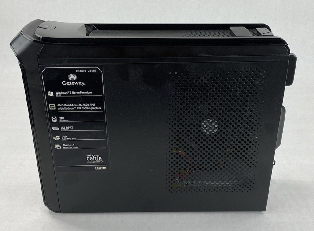Gateway SX2370-US10P SFF AMD A6-3620 2.20GHz 6GB RAM No HDD No OS