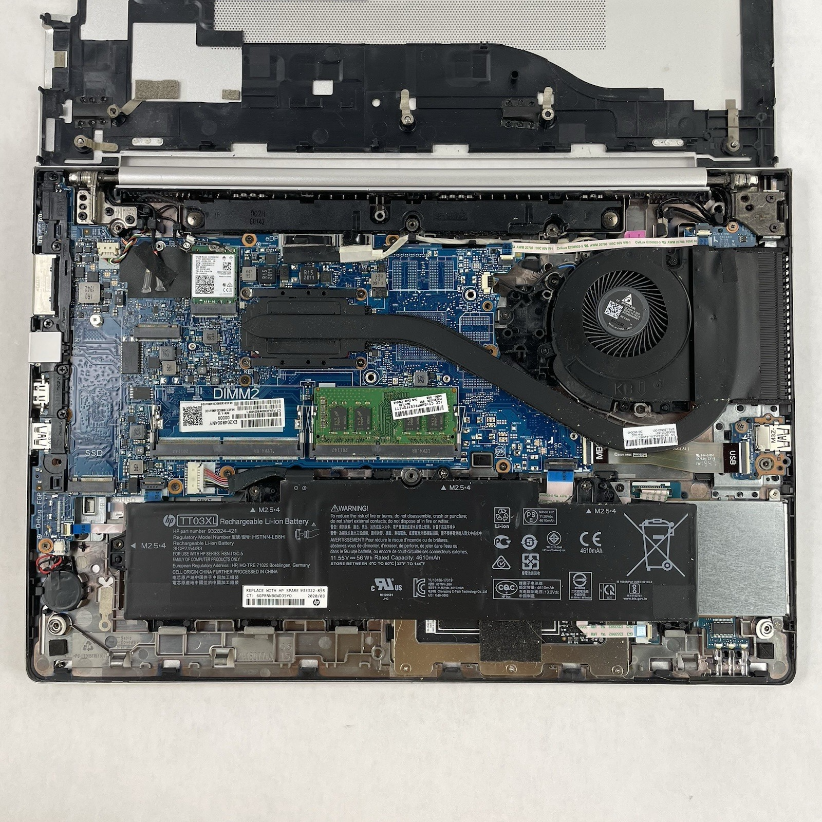 HP EliteBook 850 G6 15.6" i5-8365U 1.60 GHz 8 GB RAM No SSD/OS/AC - Hinge16