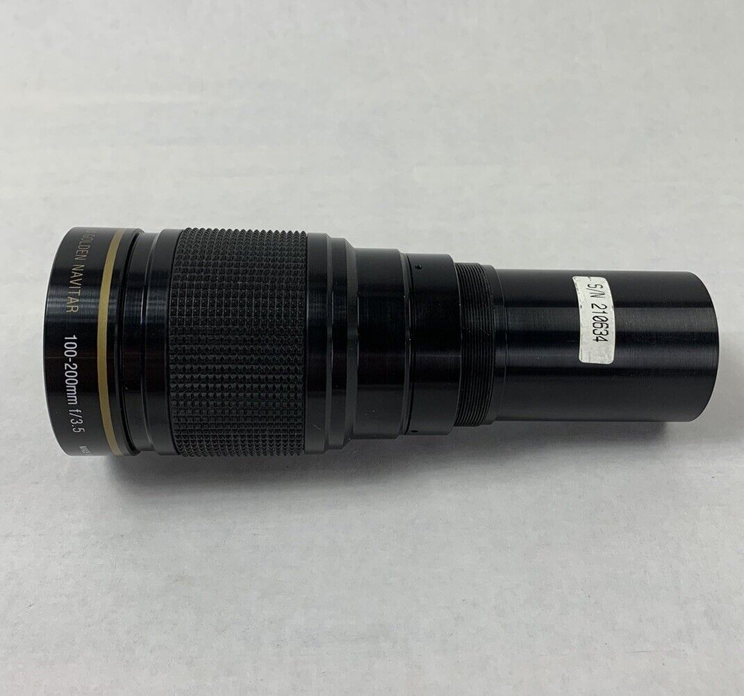 D.O. Industries Golden Navitar 100-200mm f/3.5 Projection Lens